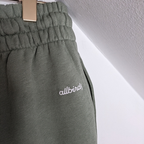 allbirds Women's Hazy Pine R&R Pima Cotton Blend Sweat Short NEW Size L - Picture 8 of 8